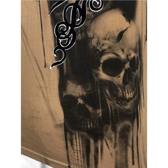 AFFLICTION Men's T-shirt WALKING DEAD Skull Tattoo Biker MMA S-5XL - Picture 8 of 9